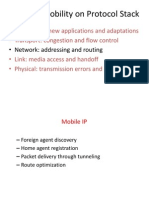 Effect of Mobility On Protocol Stack