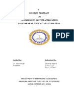 Transmission System Application Requirement For Facts Controllers