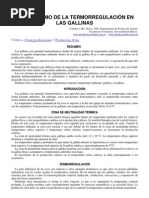 26-Fisiologismo de La Termorregulacion en Gallinas