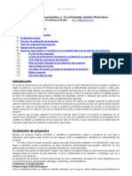 Evaluacion Proyectos y Principales Estados Financieros