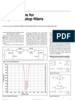 Novel Designs For Elliptic Bandstop Filters