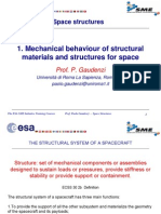 01 Mechanical Behaviour of Structural Materials and Structures For Space