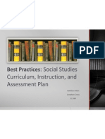 Social Studies Curriculum, Instruction, and Assessment Plan