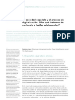 La Sociedad Española y El Proceso de Digitalización: ¿Por Qué Tratamos de Confundir A Los/las Adolescentes? - Domingo Comas