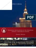 Financial Regulation in The European Union: A Research Agenda