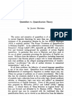 Hintikka Jaakko 1973 Quantifiers Vs Quantification Theory Dialectica