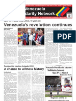 April 2012 Broadsheet of The Australia-Venezuela Solidarity Network