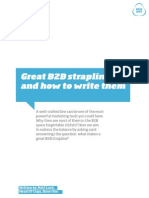 Great B2B Advertising Straplines and How To Write Them