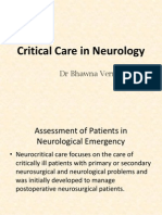 Critical Care in Neurology