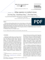 Effect of Welding Sequences On Residual Stresses