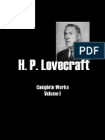 HP Lovecraft - Complete Works Vol I