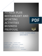 Fitness Plus Restourant Business Proposal