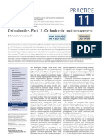 Practice: Orthodontics. Part 11: Orthodontic Tooth Movement