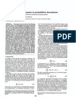 Deterministic: From Dynamics To Probabilistic Descriptions