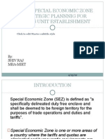 Role of Special Economic Zone in Strategic Plannnig For Business Unit Establishment