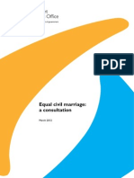 Equal Civil Marriage: A Consultation: March 2012