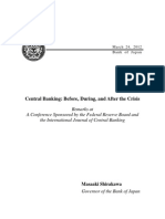 Central Banking: Before, During, and After The Crisis