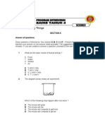 Module 1-Living Things: Answer All Questions