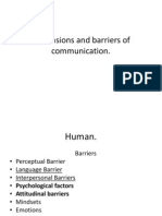 Dimensions and Barriers of Communication