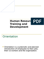 Human Resource Training and Development