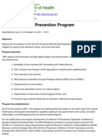 Department of Health - National HIV - STI Prevention Program - 2011-10-19