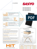 SANYO HIT SE10 Series Datasheet en