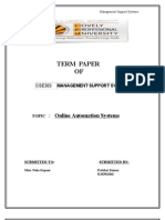 Term Paper OF: Online Automation Systems