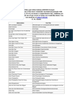 Journal Titles and Abbreviations