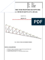 Design Report For Proposed Pcea Church Kenyatta Road Truss t1