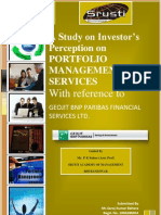 Investors Perception On Portfolio Management Services