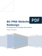 BU PMA Website Redesign: Architecture & Design Document