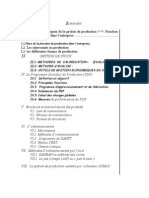 Gestion de Production Et Approvisionnements