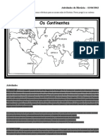 Atividades de História Expansão Marítima