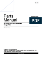 Parts Manual Backhoe Loader 416 e