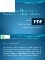 Compósitos Matriz Metálica