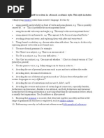 Academic Writing Guidelines