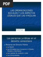 Las Organizaciones Sociales y Aspectos Legales