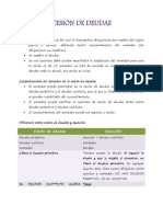 Notas Cesión de Deudas Extincion Obligs