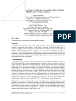 A Study of Sensor Less Control of Induction Motor at Zero Speed Utilizing High Frequency Voltage Injection