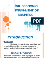 Non-Economic Environment of Business