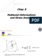 Chap. 8 Multiaxial Deformations and Stress Analyses: Biomechanics, 2002 Spring