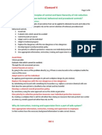 Nebosh IGC Element 6 Principles of Control (Notes)