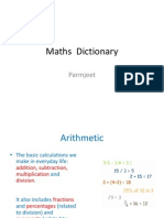 Maths Dictionary