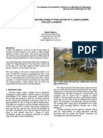 Landing Gear Design and Stability Evaluation of A Lunar Lander