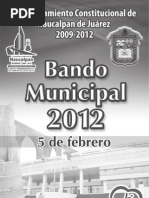 Bando Municipal Naucalpan de Juarez 2012