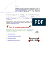 Clasificación de Los Compuestos Químicos