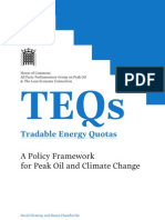 TEQs (Tradable Energy Quotas) : A Policy Framework For #PeakOil 7 #ClimateChange