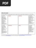 Free SWOT Analysis Template