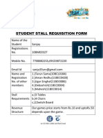 Stall Proposal