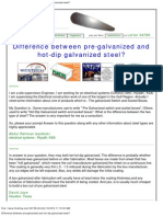 Difference Between Pre-Galvanized and Hot-Dip Galvanized Steel